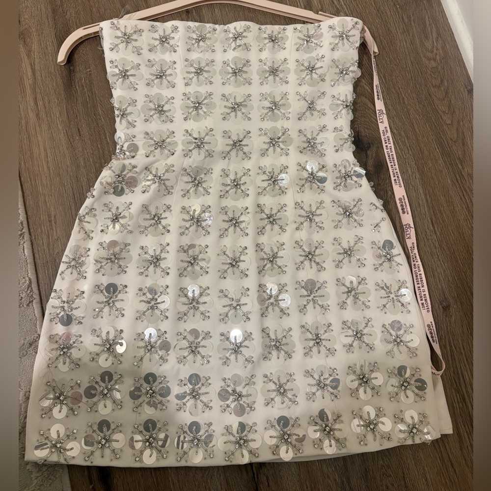 Oh Polly Embellished Mini Dress